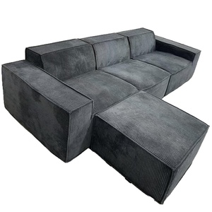 Retro Vải Nhung Vải Tinh Khiết Miếng Bọt Biển Không Có Khung Cuộn-Gói Thiết Kế Phòng Khách Ghế Sofa Chân Không Nén Đậu Phụ Khối Sofa Bán Chạy Nhất - Product Image 3