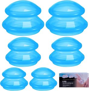 Set di Coppettazione Detox Anti-cellulite per Massaggiatori e Terapia a Casa, Set di Coppette in Silicone per Massaggio Onyx Flex - Product Image 4