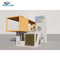 10FT Fast Food Mini Pop-up Shop Café Boutiques Conteneur Mobile Café Bar Maisons