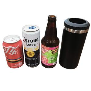 Enfriador de Latas 4 en 1 Personalizado con Logotipo, de Acero Inoxidable de 16 oz, Doble Pared Aislada, Recto y Delgado, para Beber Cerveza, con Abrebotellas - Product Image 6