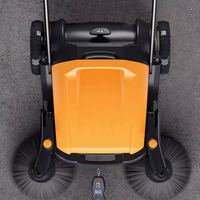 Nouvelle balayeuse électrique autoportée manuelle pour routes, sols et pelouses