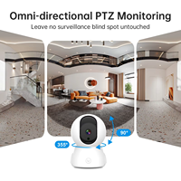 Caméra domestique Tuya sécurité intelligente sans fil Wifi télécommande panoramique haute définition Vision nocturne Cmos Cloud Mini