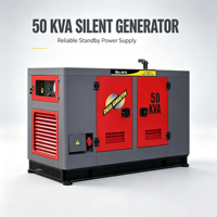 Générateur diesel silencieux Hi-Earns 40 kW/50 kW 60 Hz 220 V triphasé avec ATS et démarrage électrique pour l'alimentation de secours des foyers aux Philippines