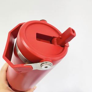 Mug à sublimation personnalisé de 30 oz avec poignée et paille pour la maison, le bureau et les promotions - Product Image 4