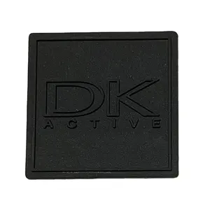 OEM customer design logo labels 3D silicone hot stamp thermal iron-on transfer printing