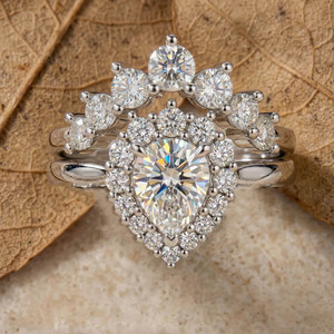 IGI Certified CVD Lab Grown Diamond Engagement <b>Ring</b> Custom <b>925</b> <b>Silver</b> Vvs Lab Created Diamond Wedding <b>Rings</b> Couple Set Jewelry - Product Image 1