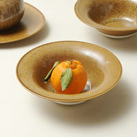 Assiette à soupe haut de gamme Jiutian en paille brûlée, résistante au micro-ondes, design moderne, vaisselle de restaurant intégrée