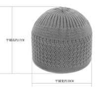 Siap Kirim Topi Kufi Rajut Musim Dingin Baru, Topi Fez Islami Muslim, Topi Sholat