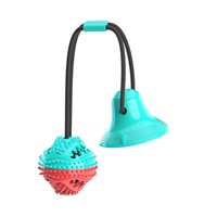 Chien Interactive Aspiration Remorqueur Pet Molar Toys TPR Chew Ball Nettoyage Dents Sûr Élasticité Doux Chiot Ventouse Mordre Pet Cadeau