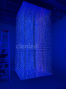 Luz LED 3D Matrix Clen <span class=keywords><strong>de</strong></span> 4M, 1728 Píxeles, Control DMX512/ArtNet, Clasificación IP44, Color RGB, Juego <span class=keywords><strong>de</strong></span> 4 Piezas para Iluminación <span class=keywords><strong>de</strong></span> Clubes - Product Image 3