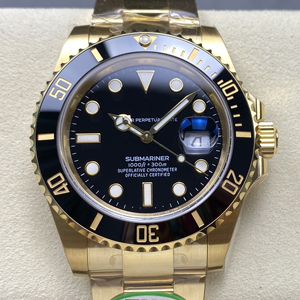 Reloj Mecánico Impermeable de Súper Calidad, 41 mm, Fábrica THB, Acero 904L, Movimiento ETA 3235, 126613, Reloj de Buceo, Cerámica Negra, Dorado - Product Image 1