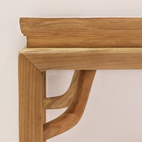 Table console longue et étroite de salon en bois d'orme chinois massif de haute qualité avec un design antique