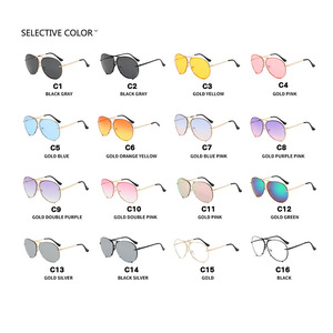 2024 New Fashion Toad-Shaped <b>Sunglasses</b> Retro Large UV400 Polarized Women's Metal <b>Sunglasses</b> European American Ins Children - Product Image 5