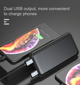 Al aire libre ABS duradero Powerbank ligero Ultra delgado USB c <span class=keywords><strong>de</strong></span> polímero Li-polímero 10000mAh capacidad <span class=keywords><strong>Banco</strong></span> <span class=keywords><strong>de</strong></span> la energía - Product Image 4