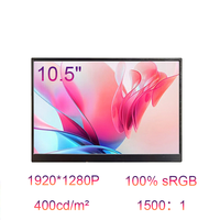 Vente directe d'usine Moniteur portable 10,5 pouces 1920x1280 Luminosité 400cd/m Fréquence de rafraîchissement 60 Hz