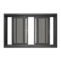 Ventanas Corredizas de Aluminio de Diseño Moderno ZCSUNG con Mosquitera, Apertura Horizontal, Pantalla Plegable de Acero Inoxidable, Insonorizadas