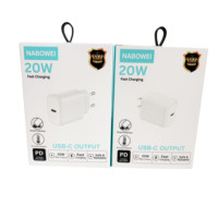 Chargeur de téléphone portable USB C PD 20W avec prise US EU, charge rapide TYPE C, adaptateur secteur rapide pour iPhone, Samsung, XIAOMI