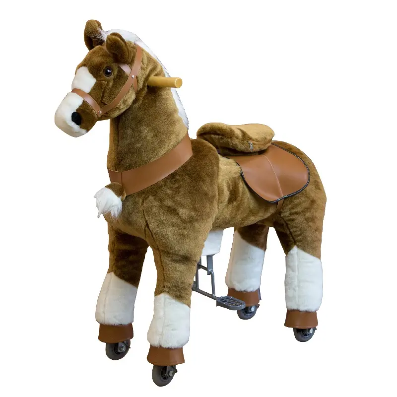 Ponyfunny新しい安全なおもちゃの動物に乗る馬動物のおもちゃベビーチェア春のライダーサイクルホース