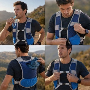 Gilet da Corsa Leggero Personalizzato con Striscia Riflettente a 360° per Uomo e Donna, Ideale per Trail Running e Fastpacking - Product Image 5