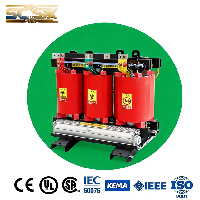 Dry Type Transformador Transformer 250kVA Three-Phase Dyn11/Yyn0/Dd0 50Hz CE Aluminum Epoxy Resin 10kV Input Air Natural/Forced Cooling for