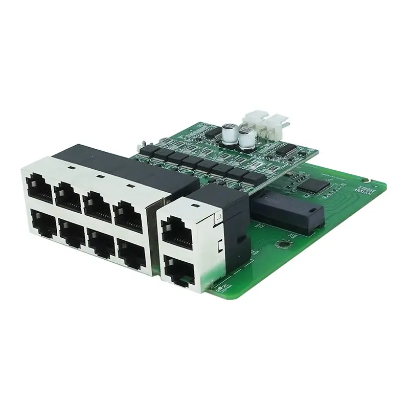 Network board communication board 8+2 100M BT customized switch circuit board
