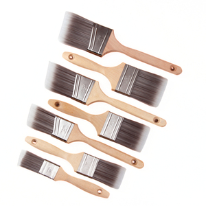 MSN - Juego de Brochas de Pintura para Pared de Alta Calidad con Mango de Madera de 4 Pulgadas, 100% Filamento SRT, Virola de Acero Inoxidable, Naturales, 1 Año de Garantía - Product Image 6
