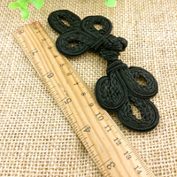 Buatan tangan bunga katak tombol simpul Cina kain tenun tombol tertutup DIY pakaian pakaian garmen