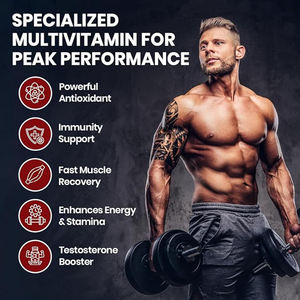 Multivitamines certifiées GMP 34, complément sportif avec BCAA et L-arginine, logo personnalisé, multivitamines 34 comprimés - Product Image 3