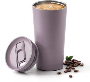 แก้วกาแฟร้อนเย็น 17 ออนซ์ ขายดี แก้วสแตนเลสสุญญากาศสองชั้น เก็บอุณหภูมิได้ - Product Image 1