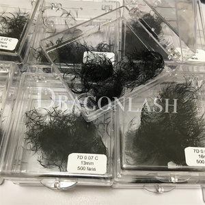 ฐานยาวสำหรับต่อขนตามีโวลลุ่ม CC DD แบบหลวมระดับพรีเมี่ยมทรงมังกร500/1000กล่องแฟนๆขายส่ง - Product Image 5