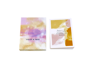 Ensemble de cartes à jouer personnalisées pour l'affirmation de l'amour de soi Boîte avec logo pour jeu de société inspirant positif Emballage en plastique sur le thème de la gratitude - Product Image 5