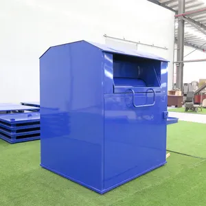 Wholesale Donation Recycle Bins Customized Outdoor Street Clothes Shoes Waste Recycling Bins For Sale