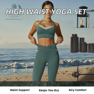 Ropa Deportiva Ligera sin Costuras al por Mayor, Traje Deportivo Transpirable de Secado Rápido, Ropa Deportiva Personalizada, Ropa de Gimnasio para Mujer de Cintura Alta - Product Image 2