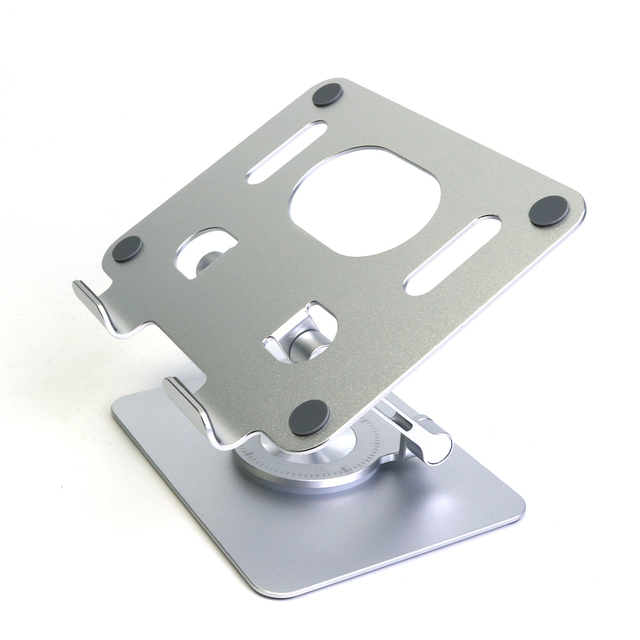 Custom Foldable Desktop Phone Stand Silicone Anti-slip 360 Rotating Aluminum Mobile Phone Holders for All Phones