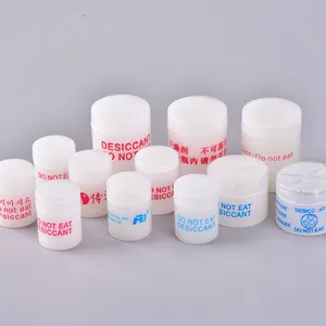 L'imballaggio essiccante del Gel di silice nell'essiccante del contenitore di plastica farmaceutico utilizza cristalli di gel di silice per asciugare i fiori