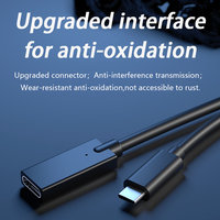 Typ-C Stecker auf Buchse Verlängerungskabel USB 3.0 Adapter 1,2m Metall Verzinntes Kupfer für Kamera & Computer