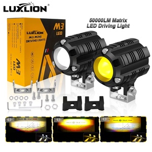 Phares LED Luxlion 2026 pour <span class=keywords><strong>moto</strong></span>, feux de route stroboscopiques, <span class=keywords><strong>mini</strong></span>-feux de travail, ampoules antibrouillard pour voiture, camion, SUV, VTT - Product Image 1