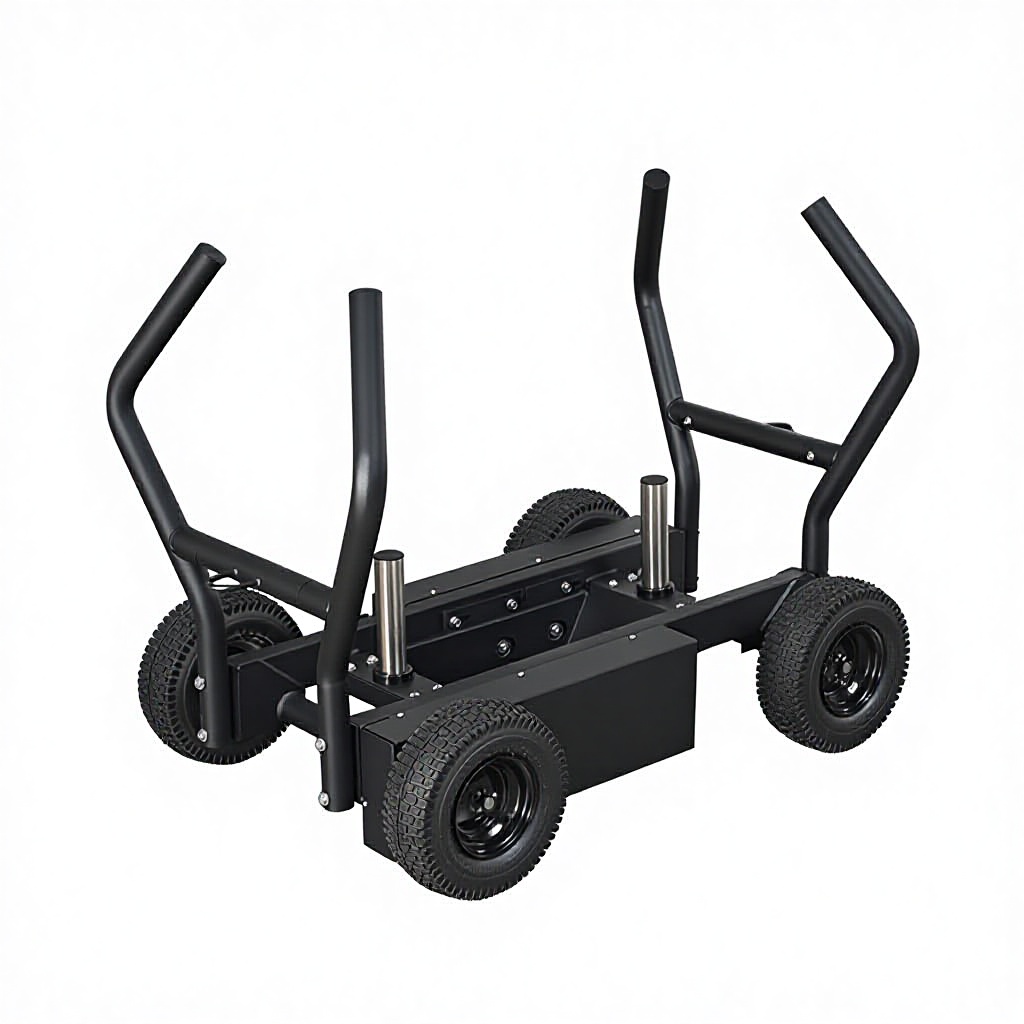 Black-Double-Sided Resistance Tank Vehicle (without Frame)