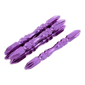 Mô-men xoắn cao S2 đôi Phillips 65-150mm PH2 tuốc nơ vít không khí bit thiết lập 6.35mm phun cát tip CAPE NUNCHAKU nguồn thép tự làm - Product Image 5