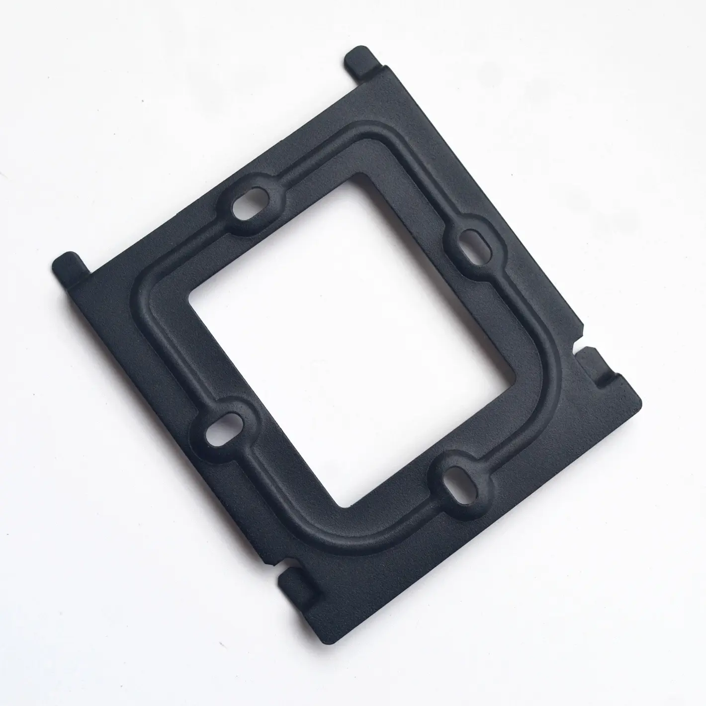 Manufacturer metal doorbell stamping accessories! Black part bracket stamping special for the hanging plate inside the doorbell