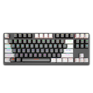 <span class=keywords><strong>Clavier</strong></span> mécanique personnalisé à 87 touches <span class=keywords><strong>silencieux</strong></span> avec interrupteurs rouges, best-seller, entièrement interchangeable, pour le bureau et les jeux - Product Image 1