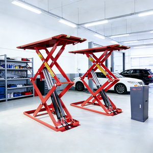 Pont élévateur hydraulique 3T ultra-plat pour voitures, à poser au sol, pour réparation en <span class=keywords><strong>garage</strong></span>, certifié CE - Product Image 1