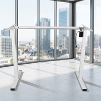 Bureau électrique convertible, extensible, en bois, à hauteur réglable (panneau en option) - Meuble mural moderne pour bureau et usage domestique