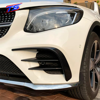 Garniture de conduit d'air avant en fibre de carbone style BB X253 pour Mercedes-Benz GLC X253