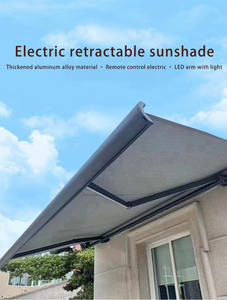 Tissu espagnol imperméable, résistant à la pluie et aux UV avec auvents à cassette LED complets - Product Image 5