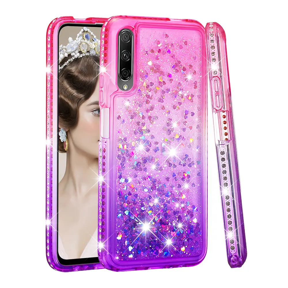 Gradient Bling Glitter Case For Huawei Honor 9X For Huawei Mate 30 Lite Mate 30 Pro Nova 5 Pro Diamond Rhinestone Cover