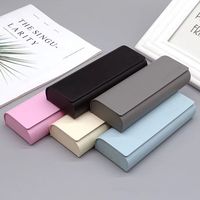 Étui à lunettes fait main portable résistant à la pression pour hommes et femmes, style rétro littéraire, boîte de rangement pour lunettes de vue et de soleil