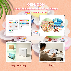 Argile à <span class=keywords><strong>modeler</strong></span> auto-durcissante sans produits chimiques, best-seller, pour enfants, emballage personnalisé en boîte - Product Image 6