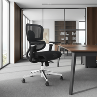 Nouvelle Chaise de Bureau Ergonomique en Aluminium Premium, Fauteuil de Direction Inclinable Confortable, Chaise Gamer Pivotante pour Ordinateur, Chaise de Bureau Exécutive en Maille