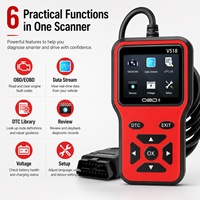 Scanner de diagnostic OBD2 professionnel V518, alimenté par USB, détecteur de panne moteur OLIVER, compatible avec les voitures